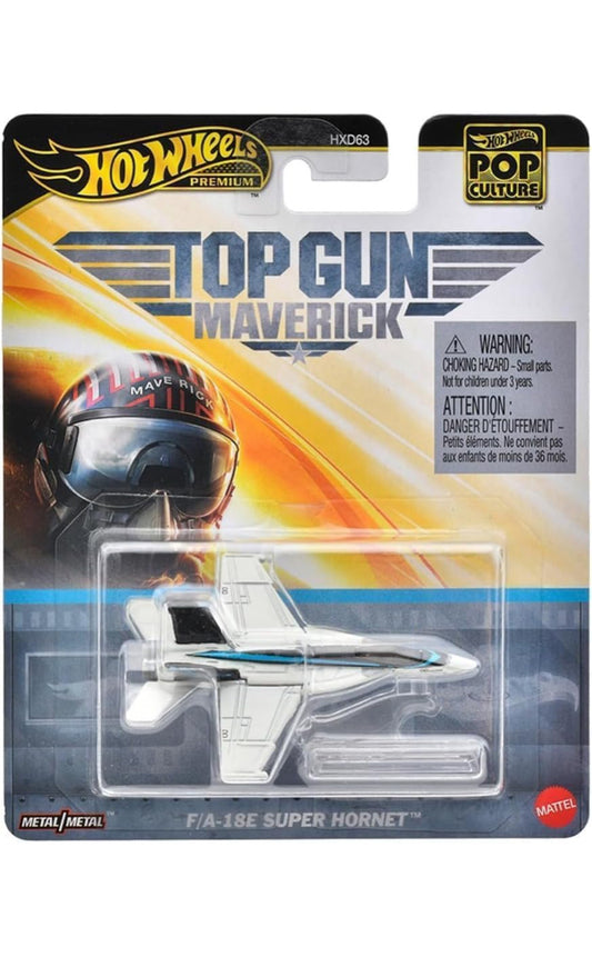 Hot Wheels Premium Pop Culture F/A-18E Super Hornet, Top Gun Maverick, 1:64 Scale Die-Cast Model